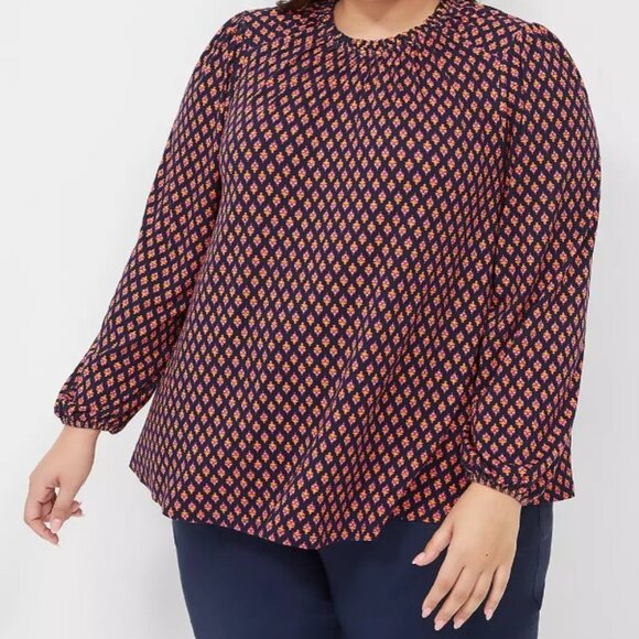 Lane Bryant Tops - Lane Bryant, 22/24, Blue/Orange